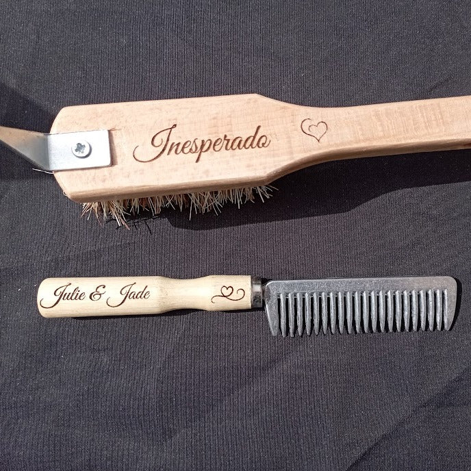 Peigne à crins personnalisé