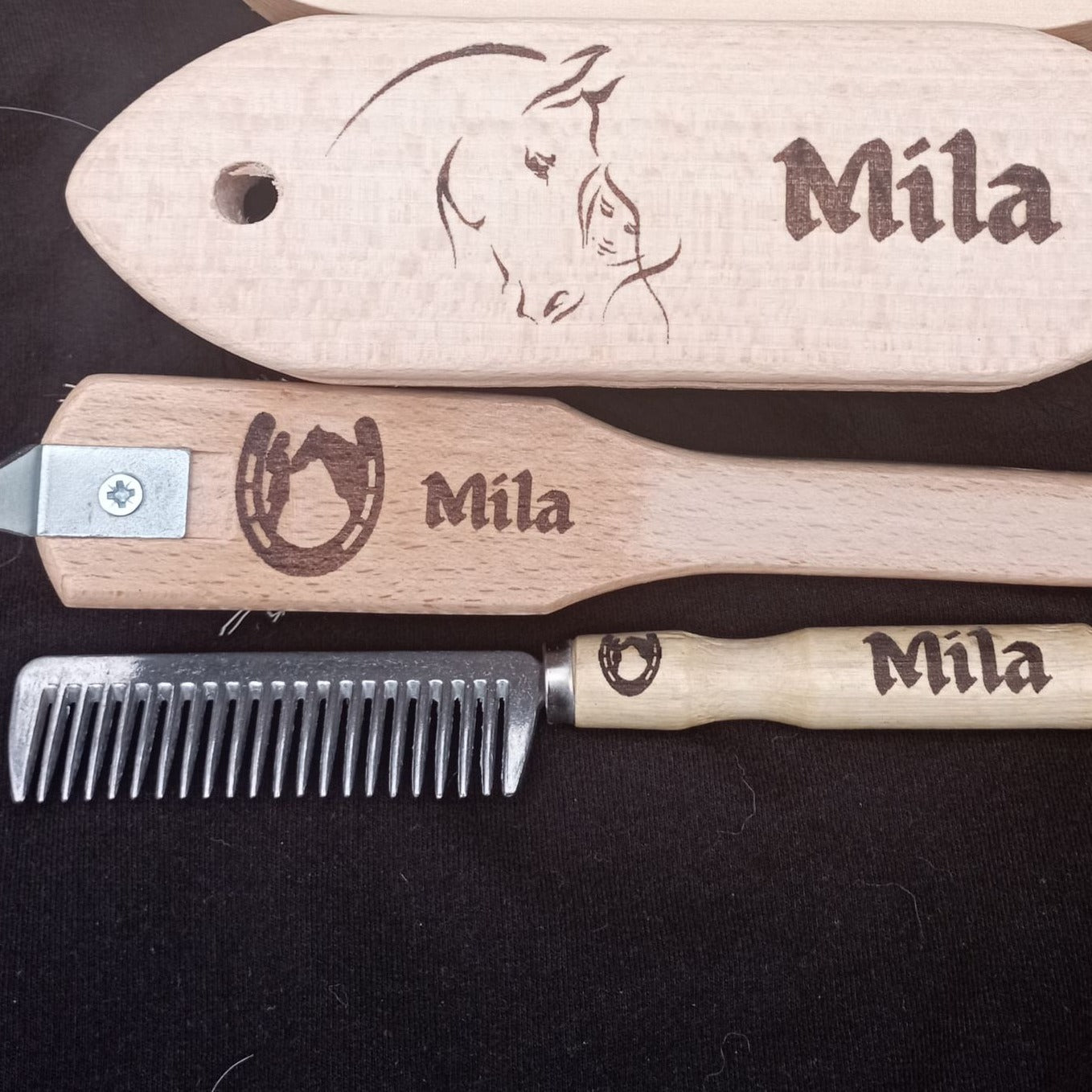 Peigne à crins personnalisé