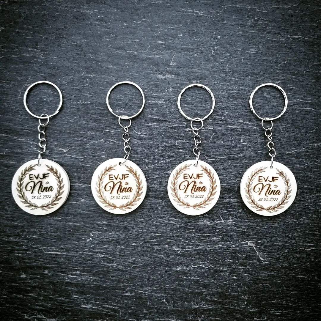 PORTE CLE ROND - 34MM