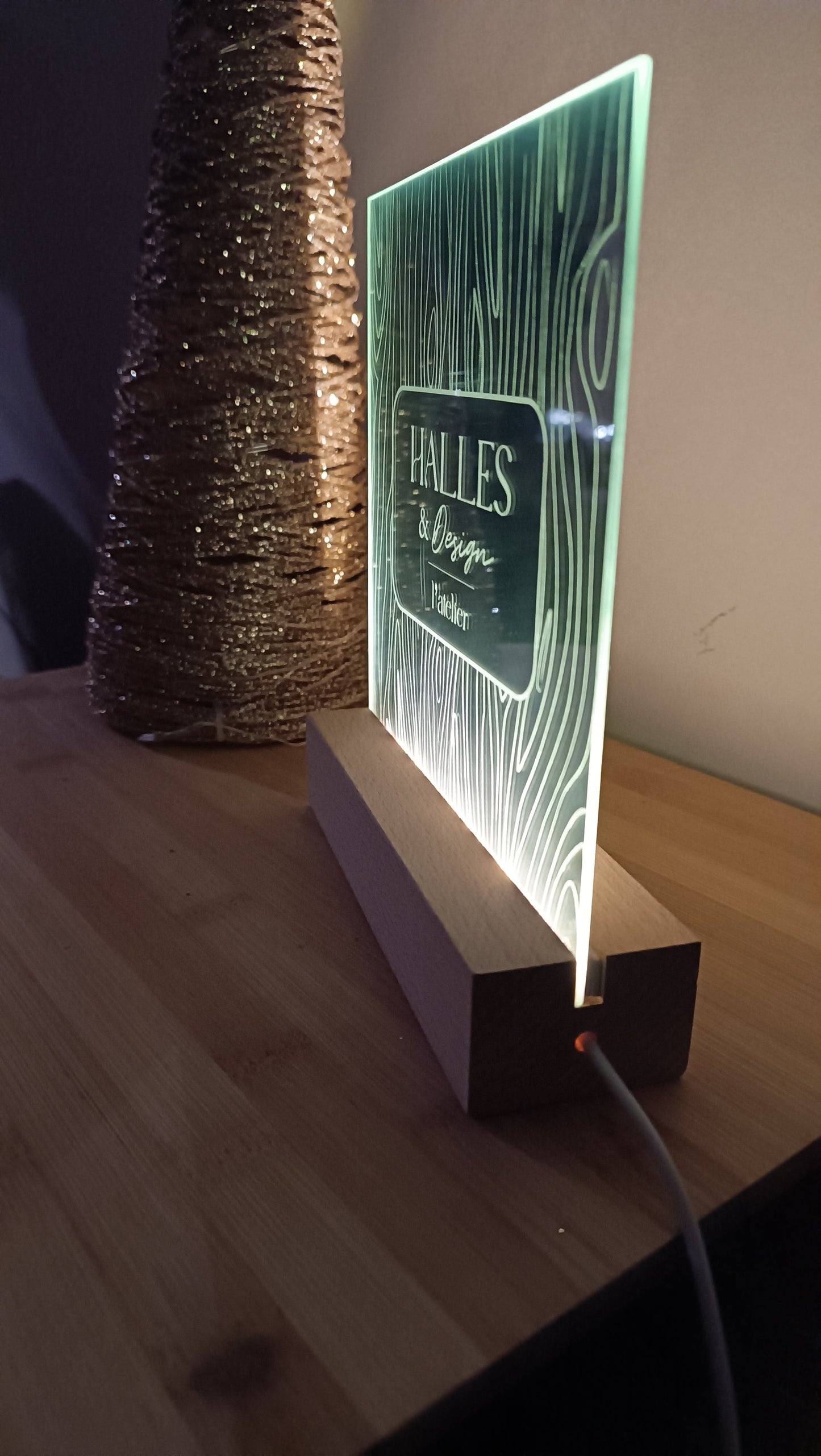 Miroir gravé (seul, sans embase)