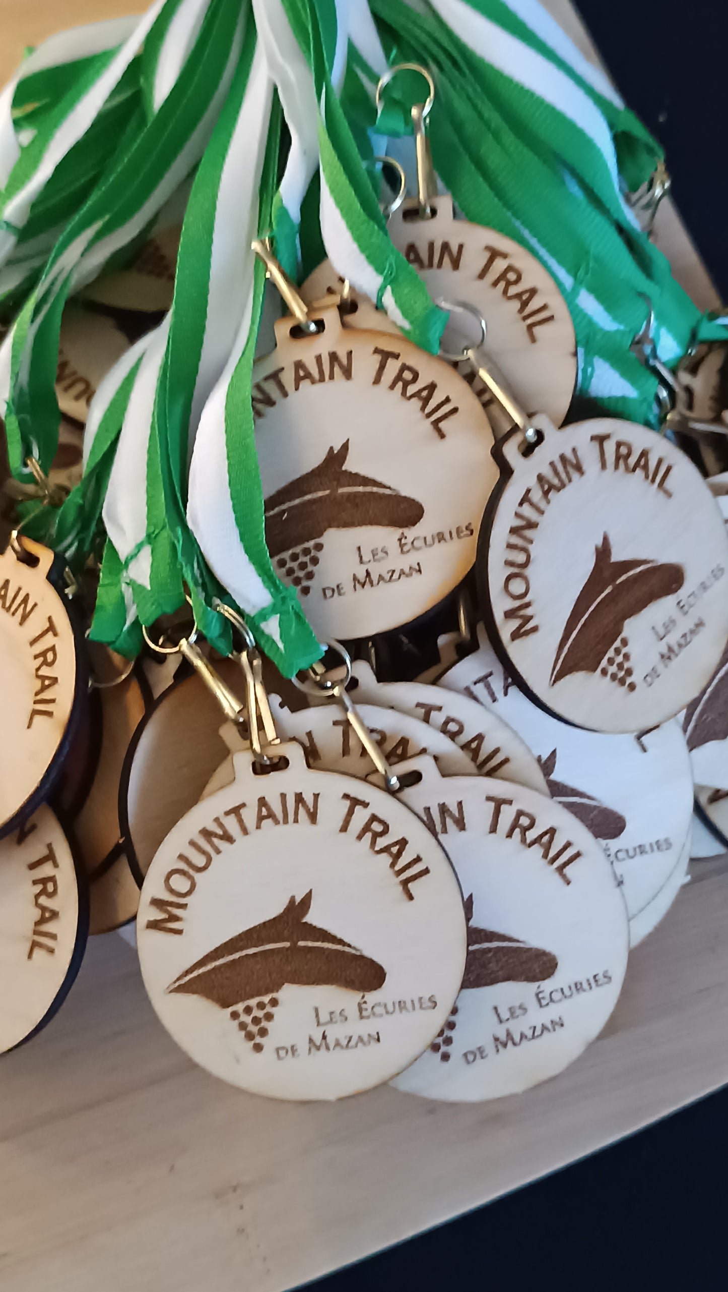 Médaille en Bois Gravée - 50 mm