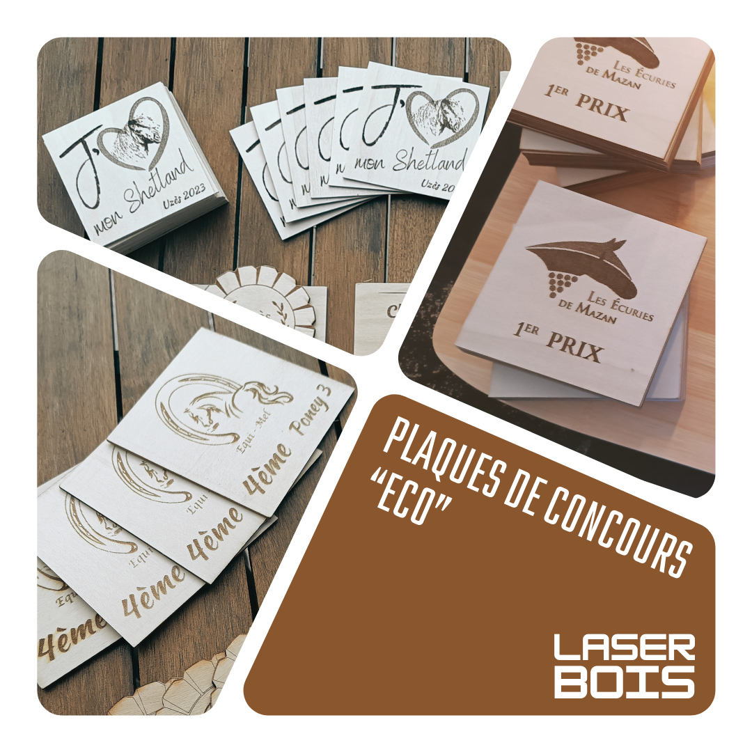 Plaque de concours en bois - "Eco"