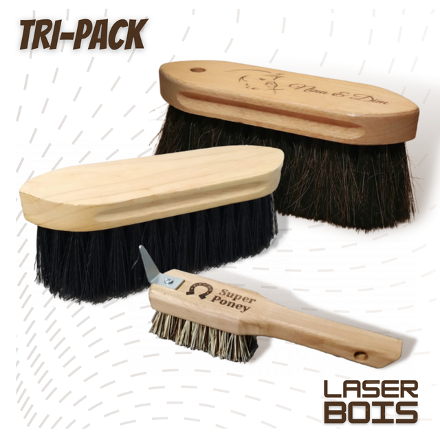 TRI-PACK - Bouchon + Brosse douce + Cure-pieds