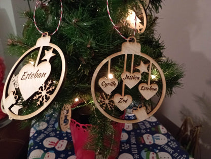 Boules de Noël - Coeurs