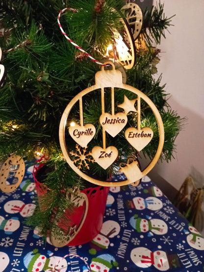 Boules de Noël - Coeurs