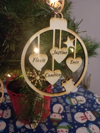 Boules de Noël - Coeurs