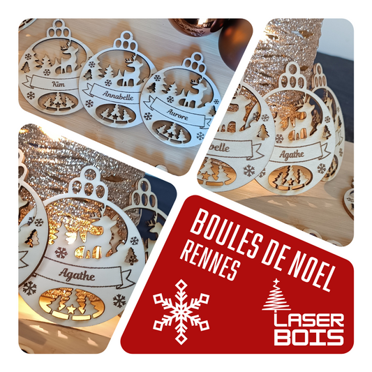 Boules de Noël - Rennes